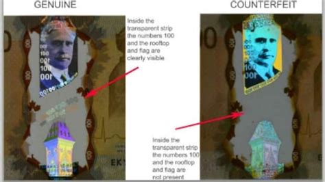 are there counterfeit bills with hologram